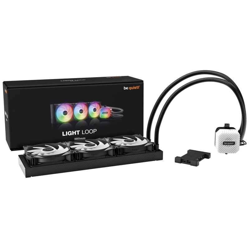 be quiet! LIGHT LOOP 360mm Black Processor All-in-one liquid cooler 36 cm 1 pc(s) be quiet! LIGHT LOOP 360mm Black Processor All-in-one liquid cooler 36 cm 1 pc(s)