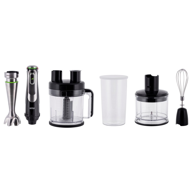 Braun MultiQuick 9 MQ 9195XLI 2 L Immersion blender 1200 W Black, Stainless steel Braun MultiQuick 9 MQ 9195XLI 2 L Immersion blender 1200 W Black, Stainless steel