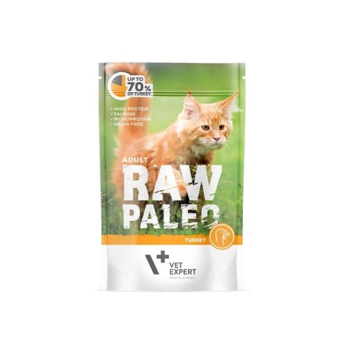 RAW PALEO Adult Cat Turkey - wet cat food - 100 g RAW PALEO Adult Cat Turkey - wet cat food - 100 g