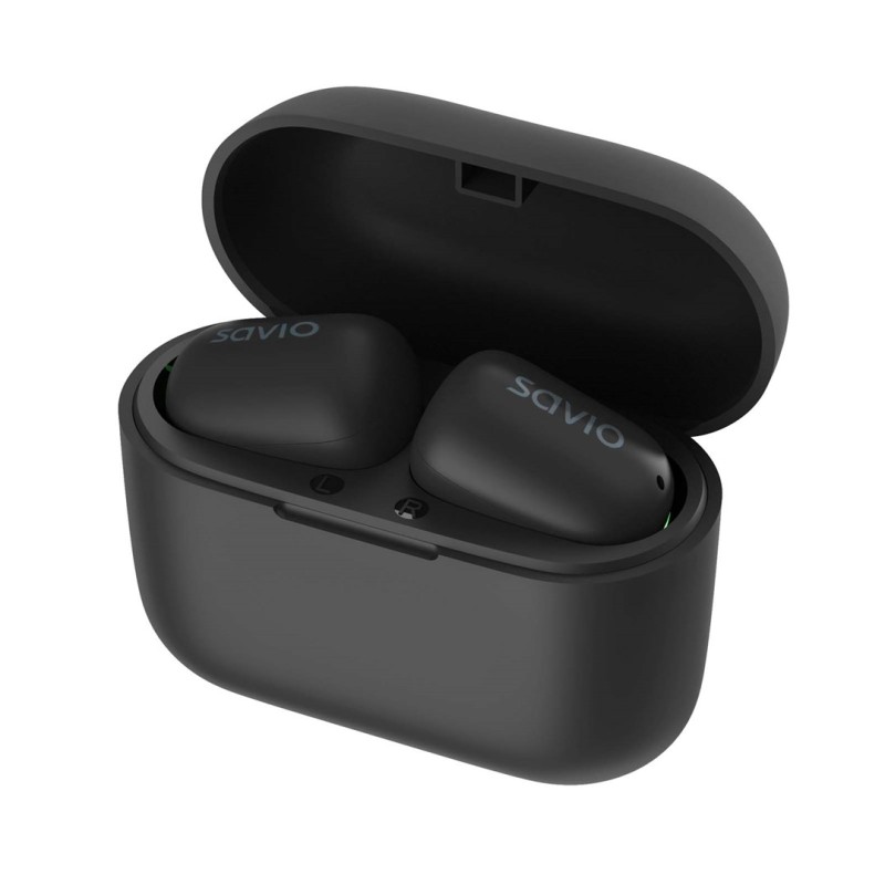 Savio TWS-09 IPX5 headphones/headset Wireless In-ear Music Bluetooth Black Savio TWS-09 IPX5 headphones/headset Wireless In-ear Music Bluetooth Black