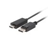 Lanberg CA-DPHD-11CC-0030-BK cable gender changer DisplayPort HDMI Black Lanberg CA-DPHD-11CC-0030-BK cable gender changer DisplayPort HDMI Black