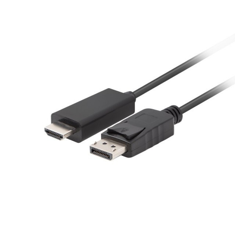 Lanberg CA-DPHD-11CC-0030-BK cable gender changer DisplayPort HDMI Black Lanberg CA-DPHD-11CC-0030-BK cable gender changer DisplayPort HDMI Black