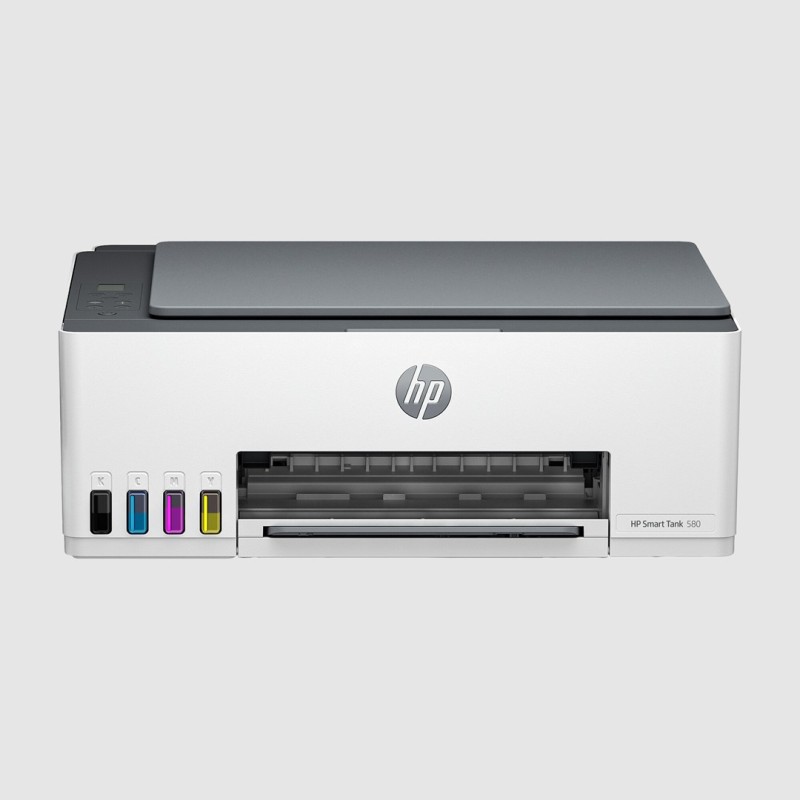 HP Smart Tank 580 All-in-One Printer, Home and home office, Print, copy, scan, Wireless; High-volume printer tank; Print from phone or tablet; Scan to PDF HP Smart Tank 580 All-in-One Printer, Home and home office, Print, copy, scan, Wireless; High-volume printer tank; Print from phone or tablet; Scan to PDF