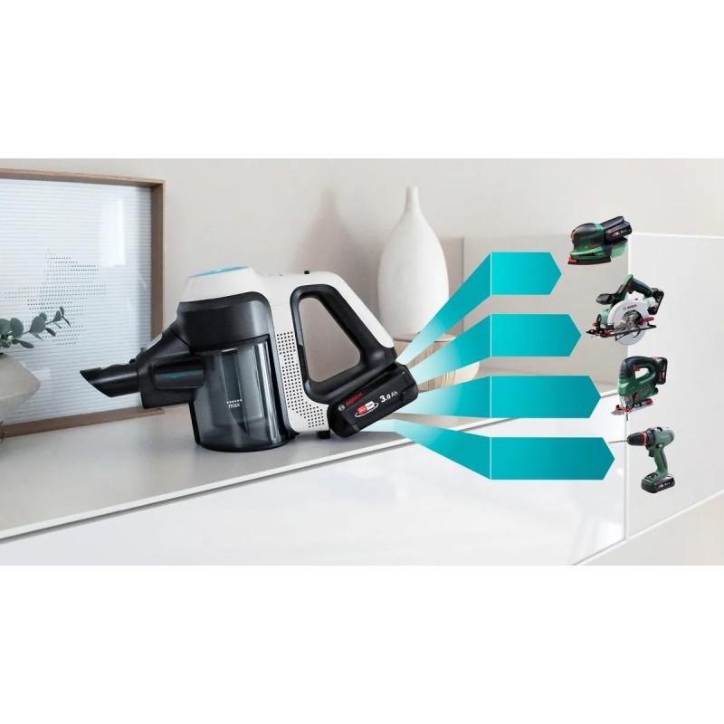 Cordless 2-in-1 hoover, vacuuming and mopping Unlimited 7 ProHygienic Aqua White Cordless 2-in-1 hoover, vacuuming and mopping Unlimited 7 ProHygienic Aqua White