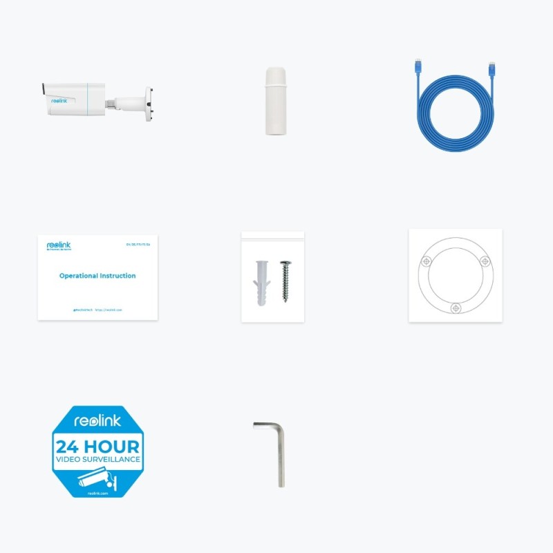 Reolink P430 - 4K Outdoor Camera, PoE, 5X Optical Zoom, Person/Vehicle/Animal Detection, Color Night Vision