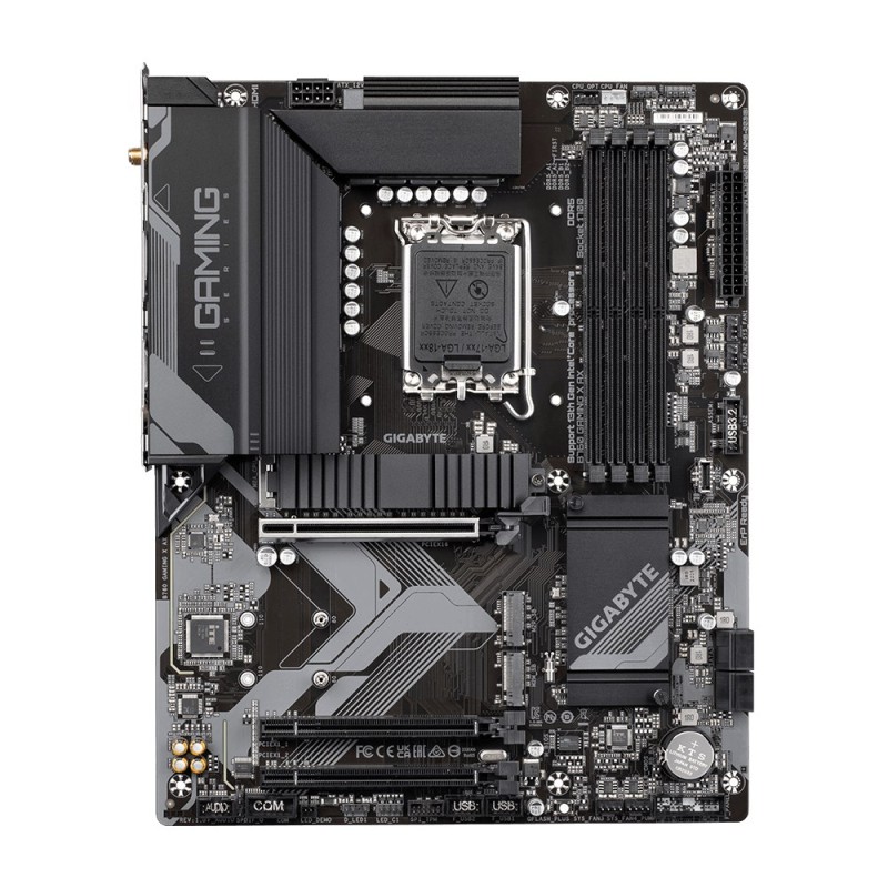 GIGABYTE B760 GAMING X AX Motherboard - Supports Intel Core 14th Gen CPUs, 8+1+1 Phases Digital VRM, up to 7600MHz DDR5 (OC), 3xPCIe 4.0 M.2, Wi-Fi 6E, 2.5GbE LAN, USB 3.2 Gen 2 GIGABYTE B760 GAMING X AX Motherboard - Supports Intel Core 14th Gen CPUs, 8+1+1 Phases Digital VRM, up to 7600MHz DDR5 (OC), 3xPCIe 4.0 M.2, Wi-Fi 6E, 2.5GbE LAN, USB 3.2 Gen 2