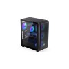 MSI MAG FORGE M100A computer case Micro Tower Black, Transparent