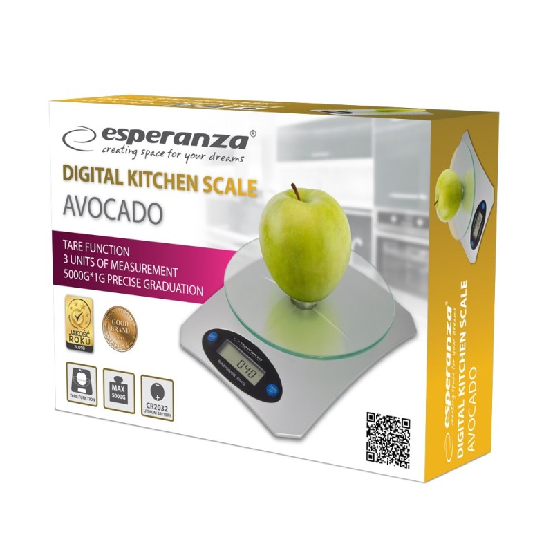 Esperanza EKS006 Electronic kitchen scale Rectangle Esperanza EKS006 Electronic kitchen scale Rectangle