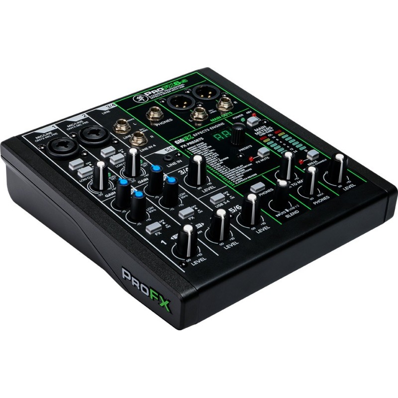 Mackie ProFX6v3 - 6-channel analogue mixer with USB interface, black