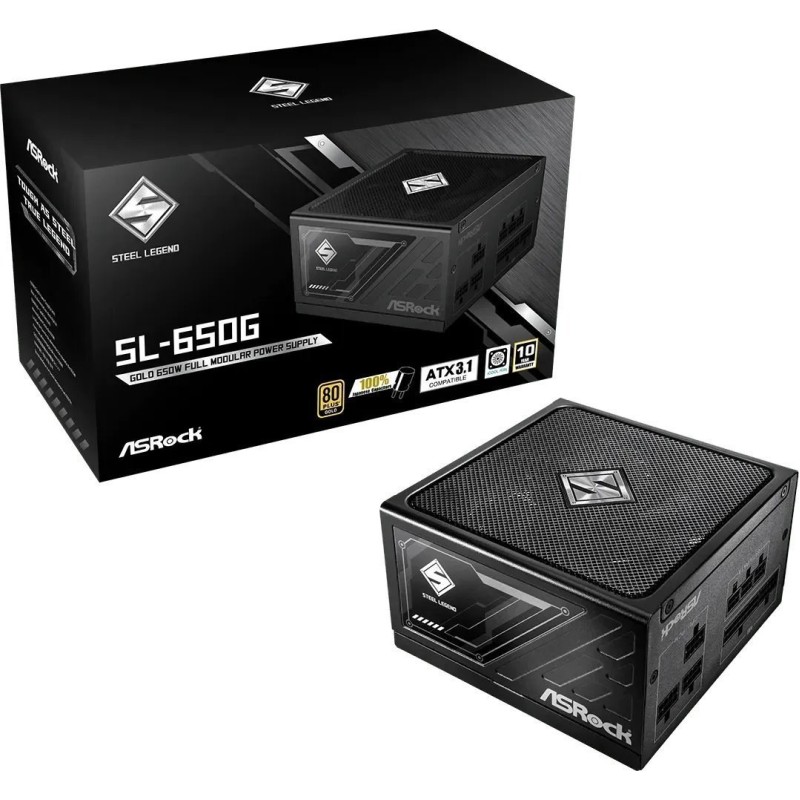 Zasilacz ASRock STEEL LEGEND 750W 80 Plus Gold Zasilacz ASRock STEEL LEGEND 750W 80 Plus Gold