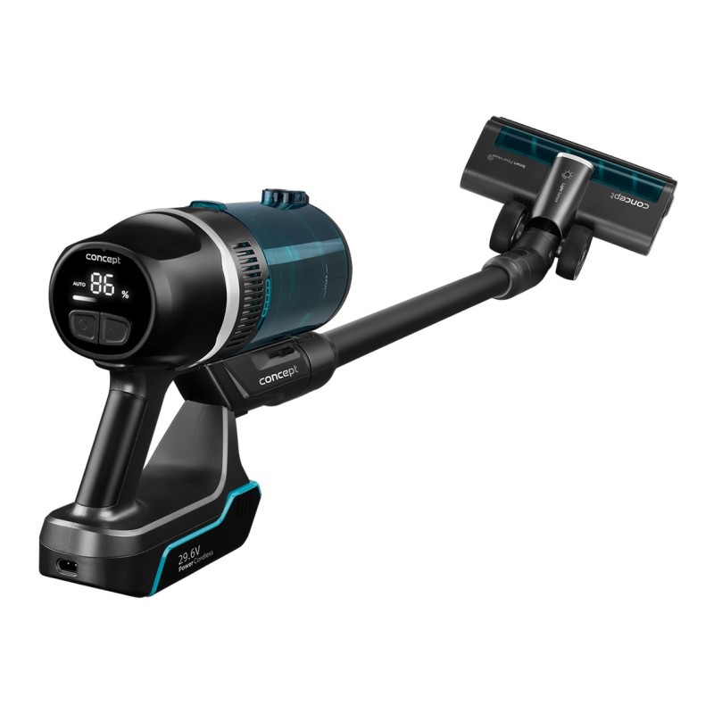 Concept VP6130 stick vacuum/electric broom 2-in-1 stick vacuum Battery Dry HEPA Bagless 480 W Black, Blue 2.5 Ah Concept VP6130 stick vacuum/electric broom 2-in-1 stick vacuum Battery Dry HEPA Bagless 480 W Black, Blue 2.5 Ah