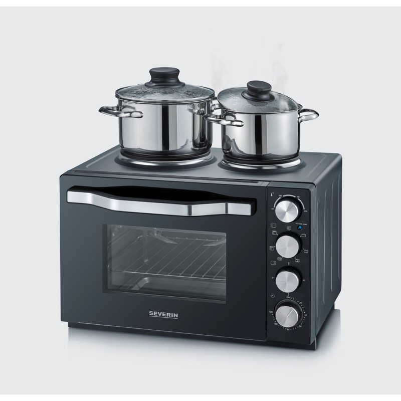SEVERIN MINI OVEN WITH COOKING PLATES, 30 L TO2074 SEVERIN MINI OVEN WITH COOKING PLATES, 30 L TO2074