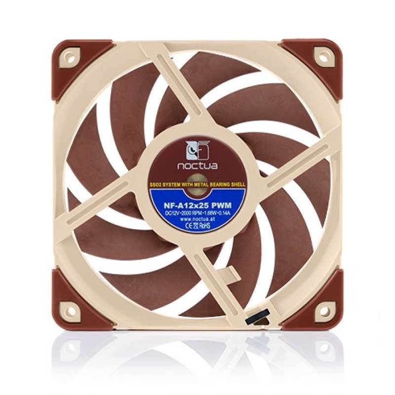 Noctua NF A12x25 PWM Computer case Fan 12 cm Beige, Red Noctua NF A12x25 PWM Computer case Fan 12 cm Beige, Red