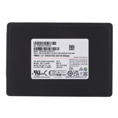 SSD Samsung PM893 240GB SATA 2.5 SSD Samsung PM893 240GB SATA 2.5