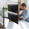 Maclean MC-967 Double Vertical Monitor Desk Mount Screen Holder max VESA 100x100, 13-27 Maclean MC-967 Double Vertical Monitor Desk Mount Screen Holder max VESA 100x100, 13-27