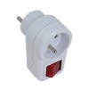 Esperanza ELK301W Electrical Splitter 1 socket Switch White Esperanza ELK301W Electrical Splitter 1 socket Switch White