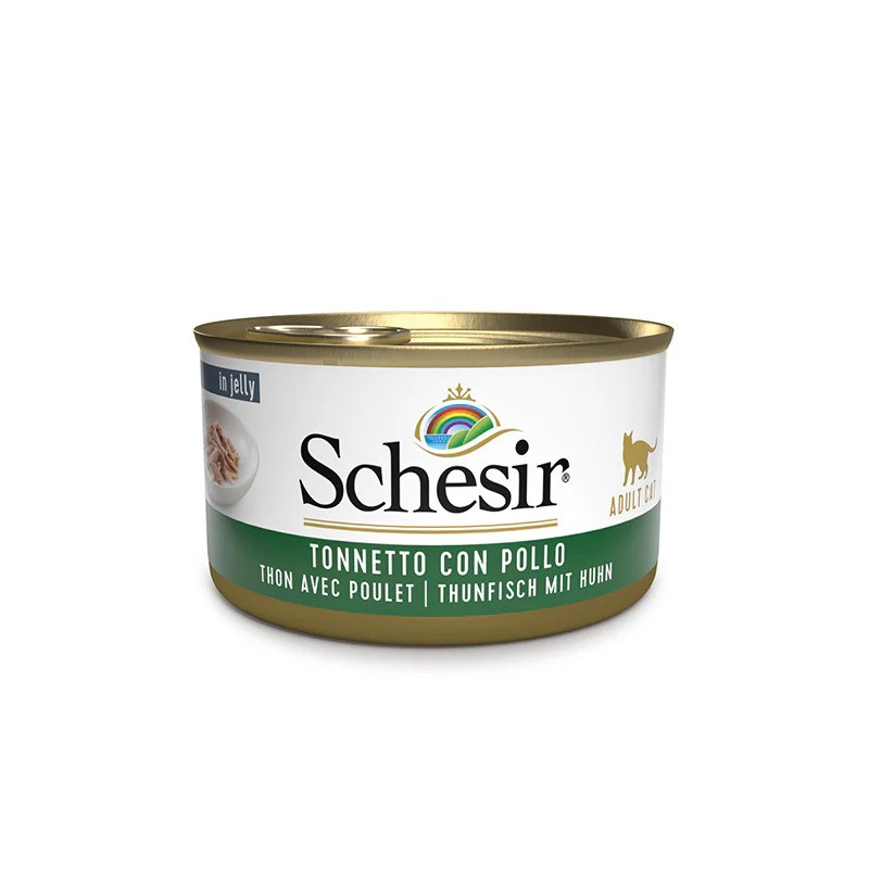 SCHESIR Tuna with chicken in jelly - wet cat food - 85g SCHESIR Tuna with chicken in jelly - wet cat food - 85g