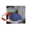 Flexible swivel cushion for the car