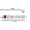 Esperanza ELK214W Power strip 5GN/1.5M White Esperanza ELK214W Power strip 5GN/1.5M White