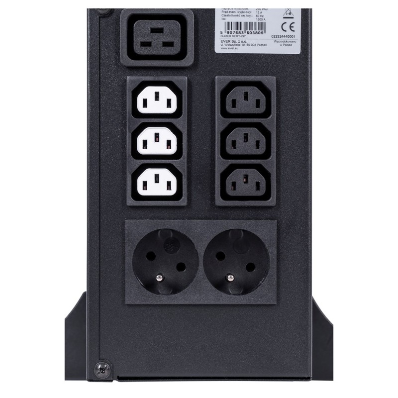 Ever SINLINE RT XL 3000 Line-Interactive 3 kVA 3000 W 9 AC outlet(s) Ever SINLINE RT XL 3000 Line-Interactive 3 kVA 3000 W 9 AC outlet(s)