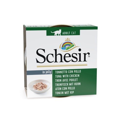 SCHESIR Tuna with chicken in jelly - wet cat food - 85g SCHESIR Tuna with chicken in jelly - wet cat food - 85g