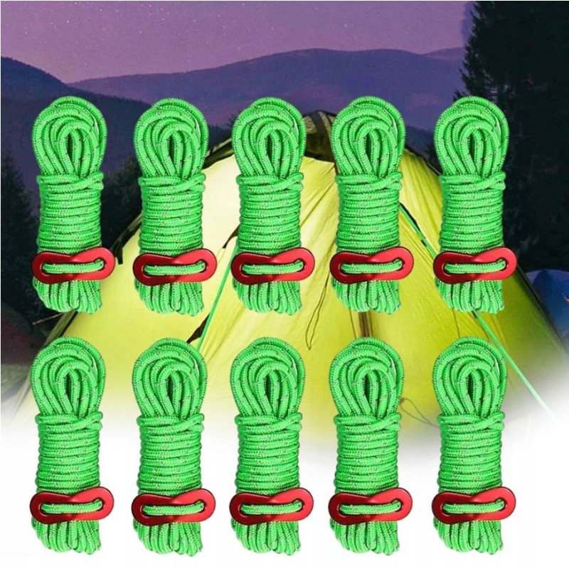 Naturehike reflective tent climbing lines 4 X 4M NH15A001-G-GREEN Naturehike reflective tent climbing lines 4 X 4M NH15A001-G-GREEN