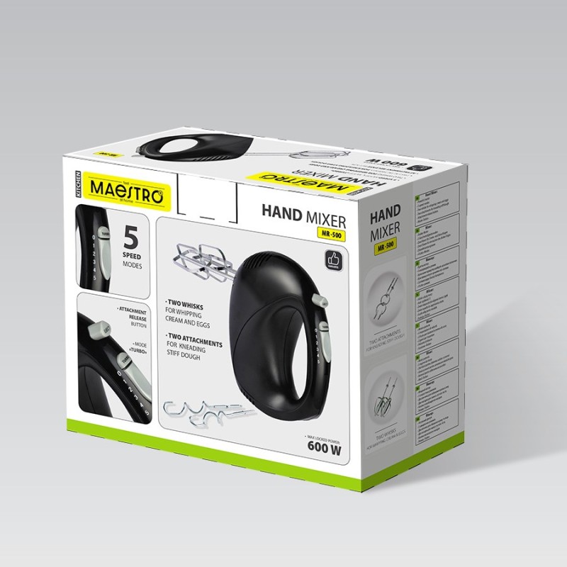 Maestro MR-500 Hand mixer Black