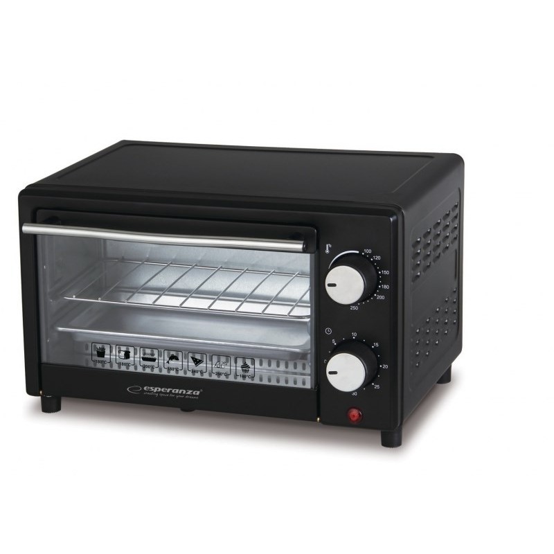 Esperanza EKO004 toaster oven 10 L 900 W Black Grill