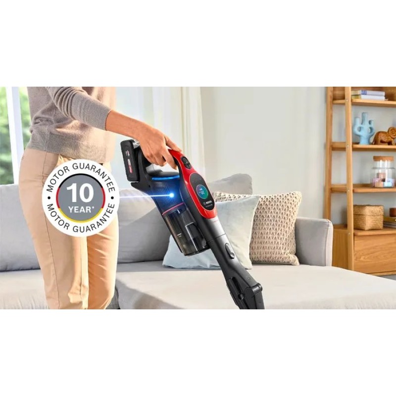 Bosch BCS1041PET stick vacuum/electric broom Battery Dry HEPA Bagless 0.4 L 23.5 W Black, Red 4 Ah Bosch BCS1041PET stick vacuum/electric broom Battery Dry HEPA Bagless 0.4 L 23.5 W Black, Red 4 Ah