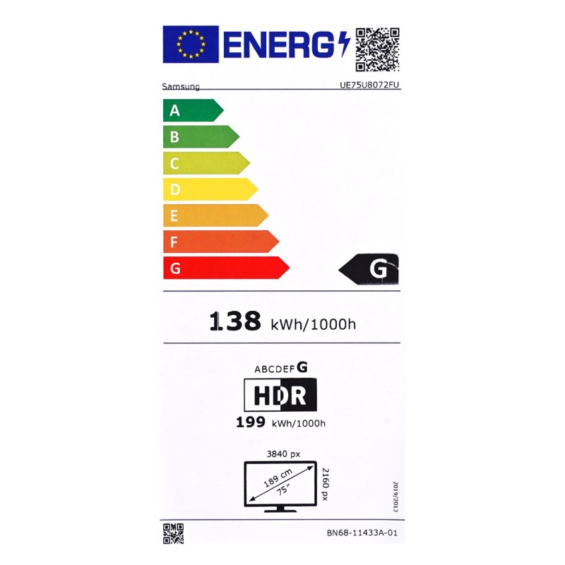 Samsung UE75U8072FU 190.5 cm (75