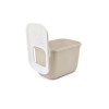 SAVIC HOP Coffee Brown with White Lid – Cat Litter Tray – 58.5x39x39.5 cm – 1 pc. SAVIC HOP Coffee Brown with White Lid – Cat Litter Tray – 58.5x39x39.5 cm – 1 pc.