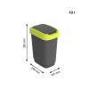 ROTHO Twist Lime - trash bin – 10l ROTHO Twist Lime - trash bin – 10l