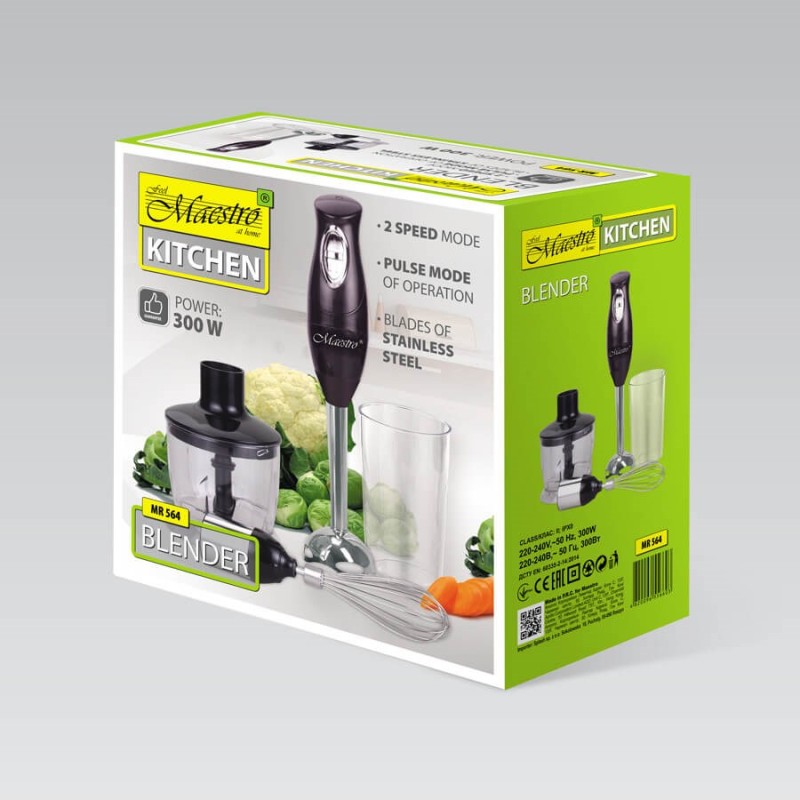 Feel-Maestro MR-564 5-in-1 blender 0.6 l 300 W Black Feel-Maestro MR-564 5-in-1 blender 0.6 l 300 W Black