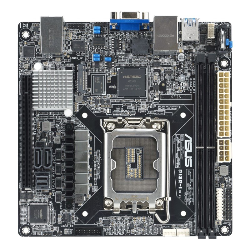 Płyta główna Asus P13R-I 1x LGA1700 Intel Xeon E-24XX C262 (2xDIMM, 6x SATA, 1xM.2, 2x1GbE, ASMB11-iKVM, miniITX) Płyta główna Asus P13R-I 1x LGA1700 Intel Xeon E-24XX C262 (2xDIMM, 6x SATA, 1xM.2, 2x1GbE, ASMB11-iKVM, miniITX)