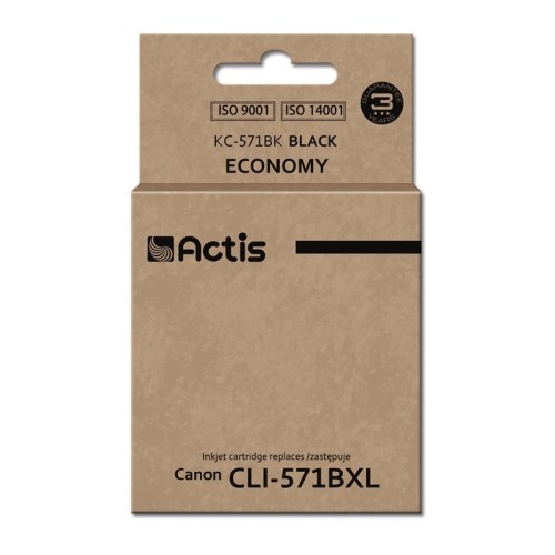 Actis KC-571Bk ink (replacement for Canon CLI-571Y; Standard; 12 ml; black) Actis KC-571Bk ink (replacement for Canon CLI-571Y; Standard; 12 ml; black)