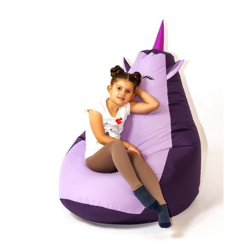 Sako bag pouffe Unicorn purple-light purple L 105 x 80 cm Sako bag pouffe Unicorn purple-light purple L 105 x 80 cm