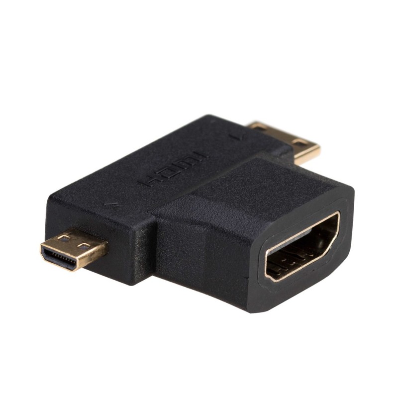 Akyga AK-AD-23 cable gender changer HDMI miniHDMI / microHDMI Black Akyga AK-AD-23 cable gender changer HDMI miniHDMI / microHDMI Black