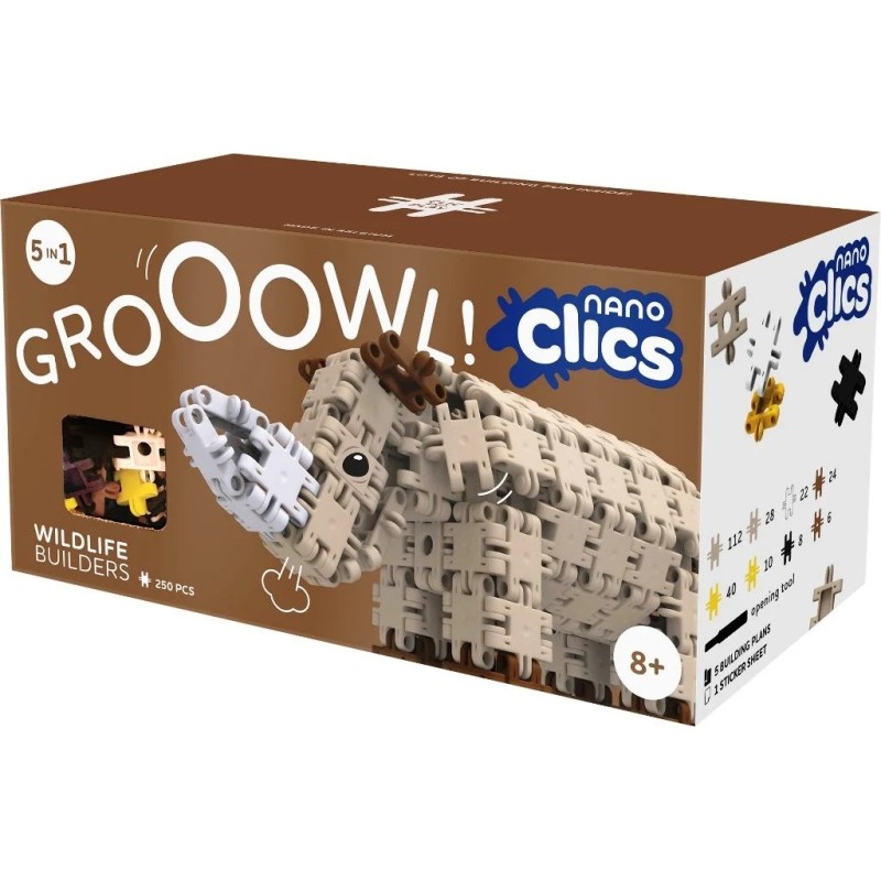 Building blocks Nano Clics - Wildlife Builders - 250 elements (NC006) Building blocks Nano Clics - Wildlife Builders - 250 elements (NC006)
