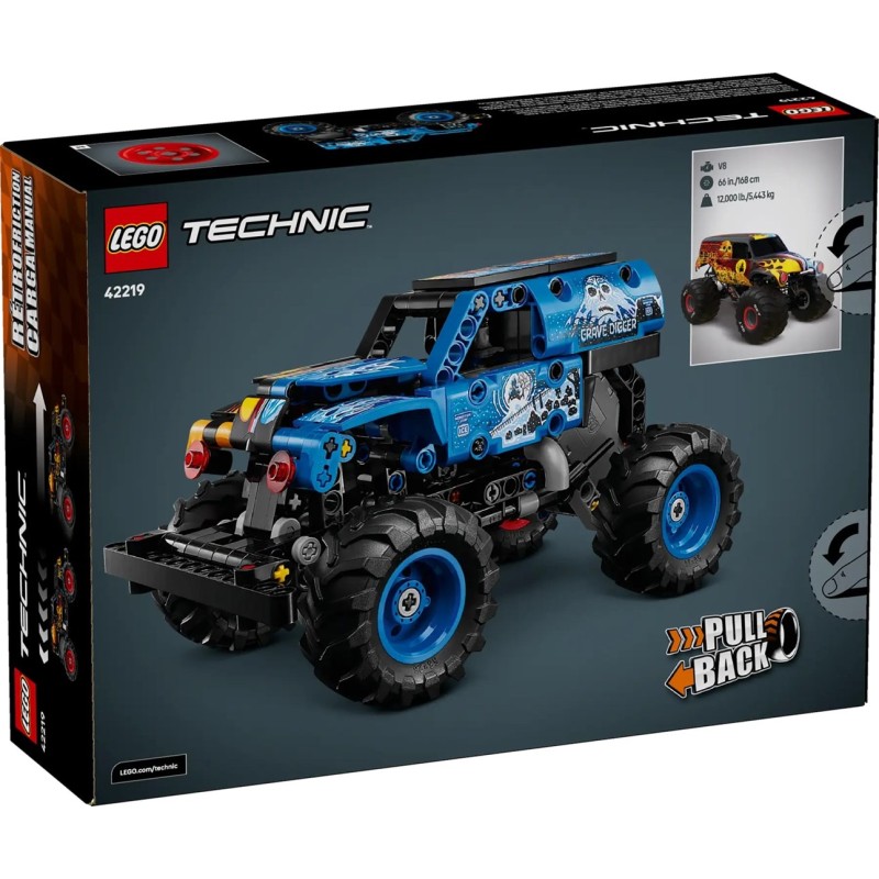 LEGO TECHNIC 42219 Monster Jam Grave Digger Fire and Ice
