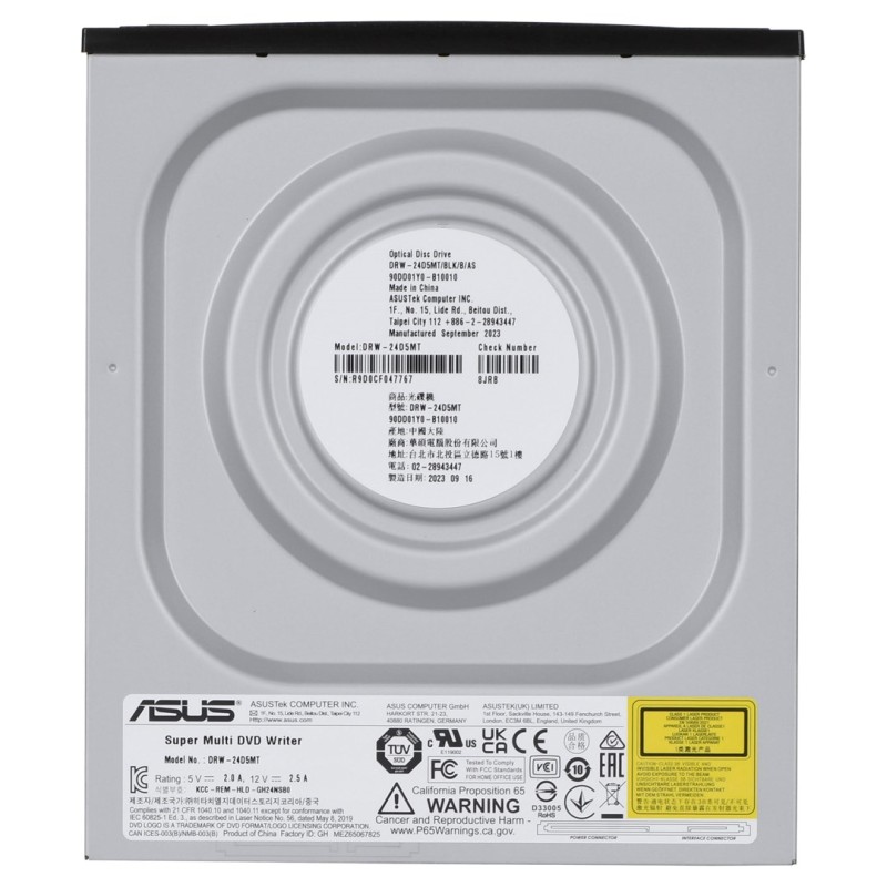 ASUS DRW-24D5MT optical disc drive Internal DVD Super Multi DL Black ASUS DRW-24D5MT optical disc drive Internal DVD Super Multi DL Black