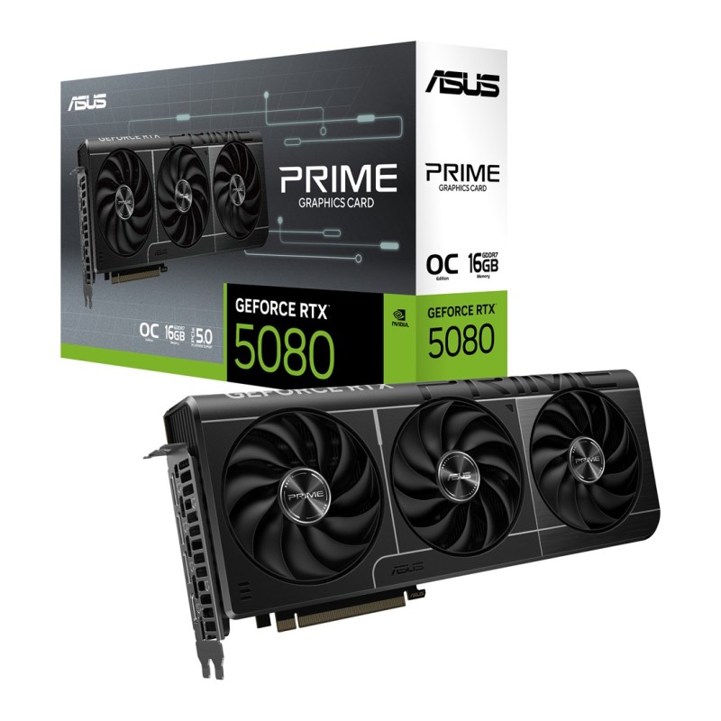 ASUS Prime -RTX5080-O16G NVIDIA GeForce RTX 5080 16 GB GDDR7 ASUS Prime -RTX5080-O16G NVIDIA GeForce RTX 5080 16 GB GDDR7