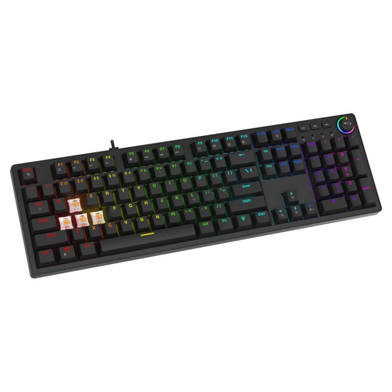 SAVIO STYX Mechanical Keyboard Outemu Brown, Hot Swap, RGB