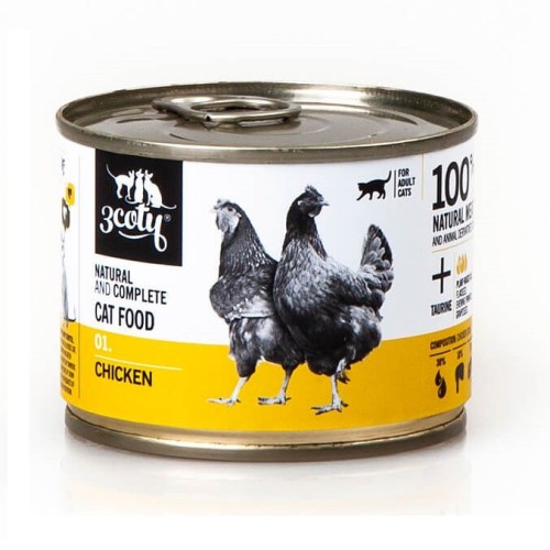 3COTY 01 Chicken - wet cat food - 180g