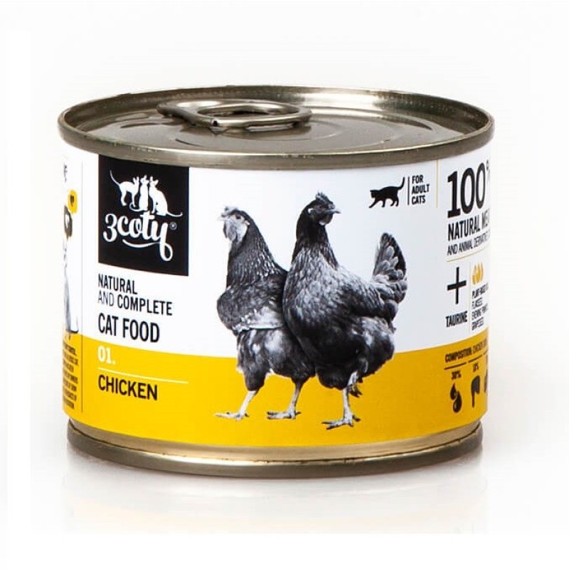 3COTY 01 Chicken - wet cat food - 180g