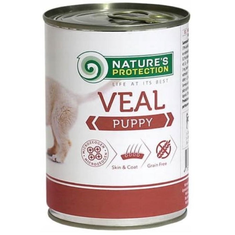 NATURE'S PROTECTION Puppy Veal - wet food for puppies - 400 g