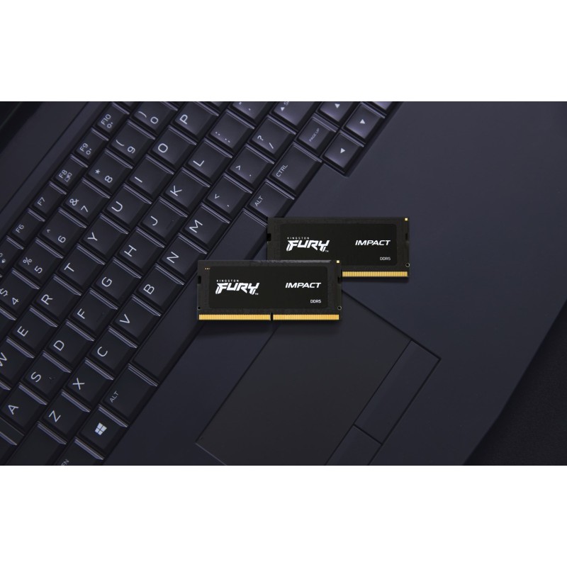 Kingston Technology FURY Impact Black memory module 16 GB 1 x 16 GB DDR5 2400 MHz Kingston Technology FURY Impact Black memory module 16 GB 1 x 16 GB DDR5 2400 MHz