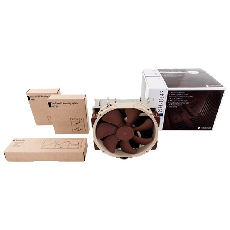 Noctua NH-U14S computer cooling component Processor Cooler 12 cm Brown, Stainless steel Noctua NH-U14S computer cooling component Processor Cooler 12 cm Brown, Stainless steel
