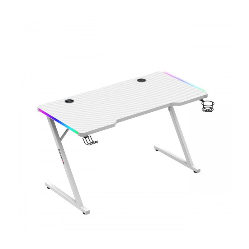 Huzaro Hero 2.5 White RGB gaming desk Huzaro Hero 2.5 White RGB gaming desk