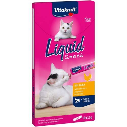 VITAKRAFT Liquid Snack Chicken - cat treats - 6 x 15g VITAKRAFT Liquid Snack Chicken - cat treats - 6 x 15g