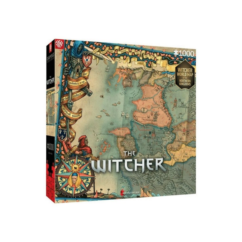 Good Loot The Witcher: Northern Kingdom Map Jigsaw puzzle 1000 pc(s)